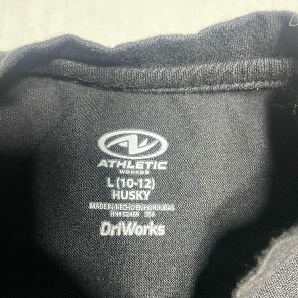 Athletic Works Kids Black and Green T-Shirt NBA short set size L 10/12 - Picture 3 of 6